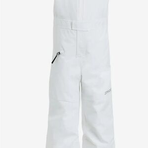 Spyder Expedition white unisex ski and snow bib/overalls